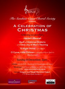 Christmas 2019 at the Sunshine Coast Choral Society