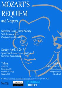 Mozart's Requiem performed by SCCS