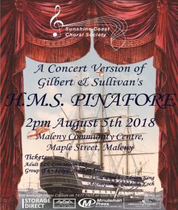 HMS Pinafore Flyer for SCCS Performance 